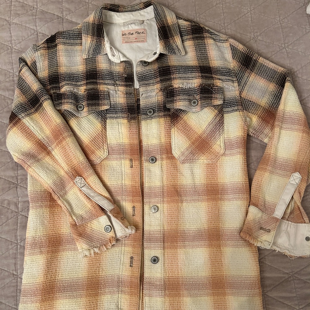 We The Free by Free People Waffle Weave Shacket
